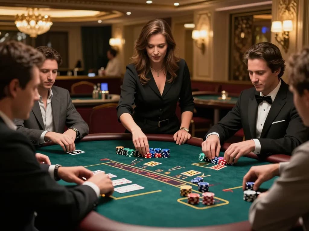 Players enjoying a thrilling blackjack game at SC88, showcasing strategy and excitement.