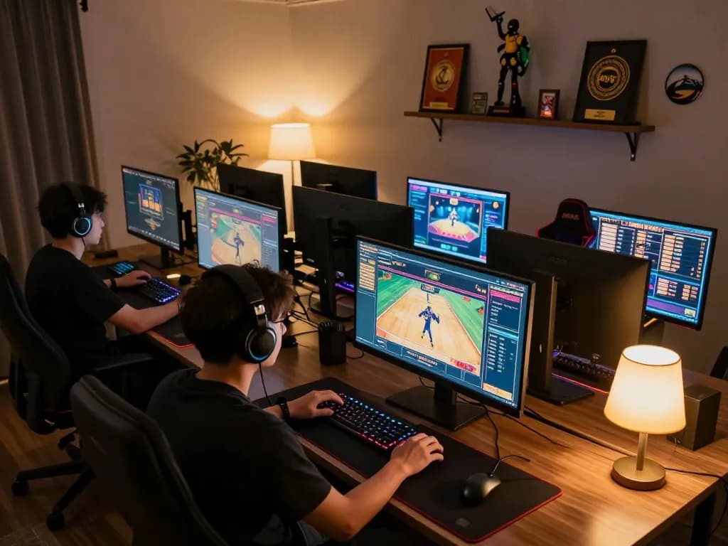 The user enjoys immersive online gaming at 789bet with multiple screens and live dealer games.
