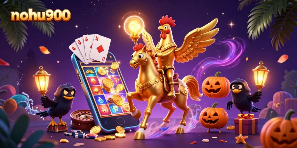 Play immersive casino games with nohu900's colorful slots and vibrant illustrations