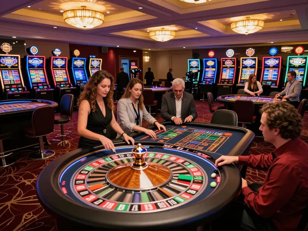 Players engaging in thrilling Roulette action at Nhà cái 789win, emphasizing the excitement of live gaming.