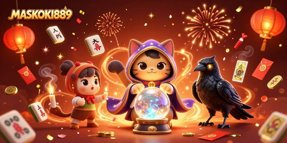 Join the excitement of MASKOKI889 with vibrant casino themes and magical characters!