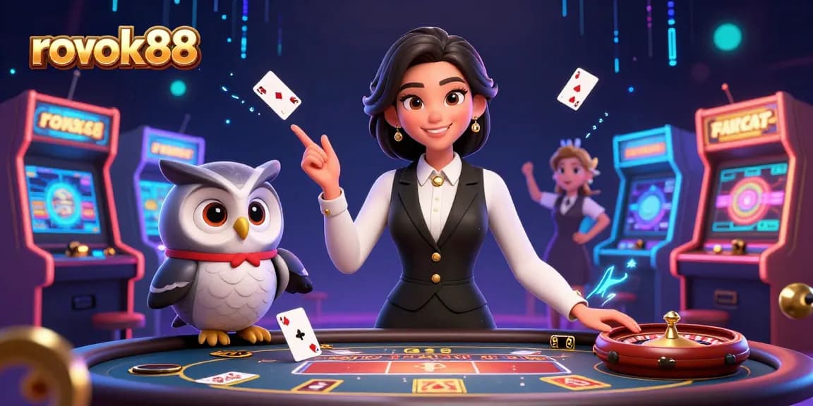 Experience thrilling roulette action with rokok88's charming dealers at a vibrant casino scene.