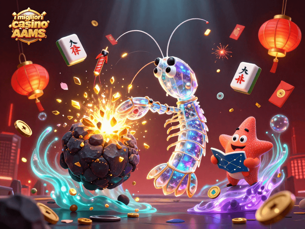 Gioca e vinci nei migliori casino non AAMS con una scena vivace e dettagliata di fortunati simboli e personaggi coinvolgenti.