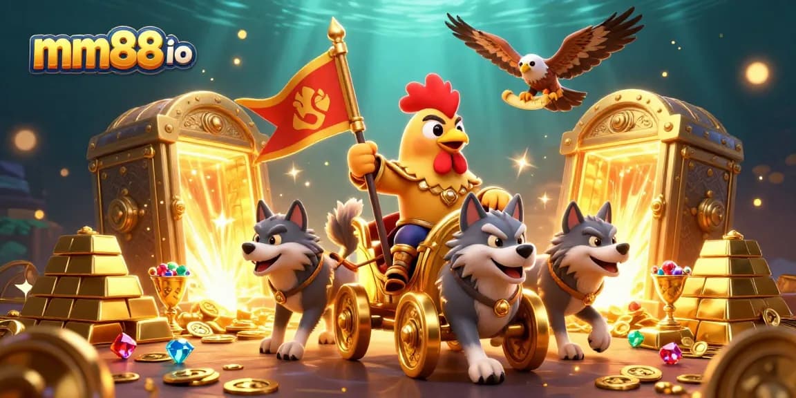 Experience the thrill of betting on mm88 io with our vibrant 3D illustration of a casino adventure.