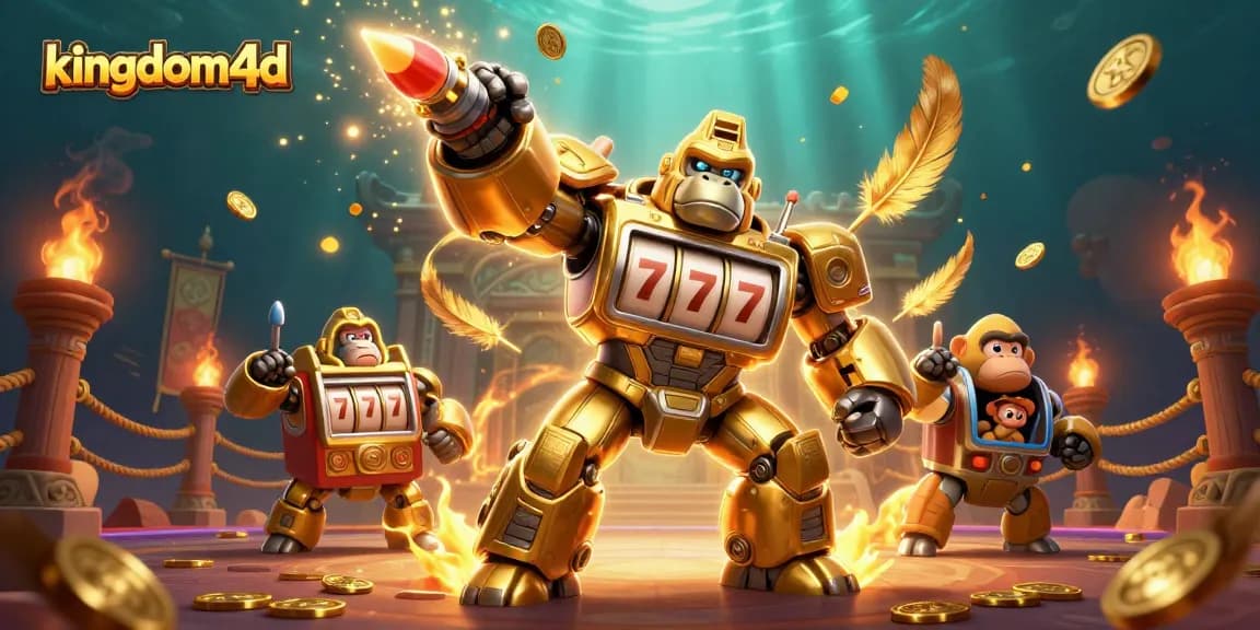 Rasakan keseruan bermain di kingdom4d dengan mesin slot 3D dan karakter menarik lainnya.