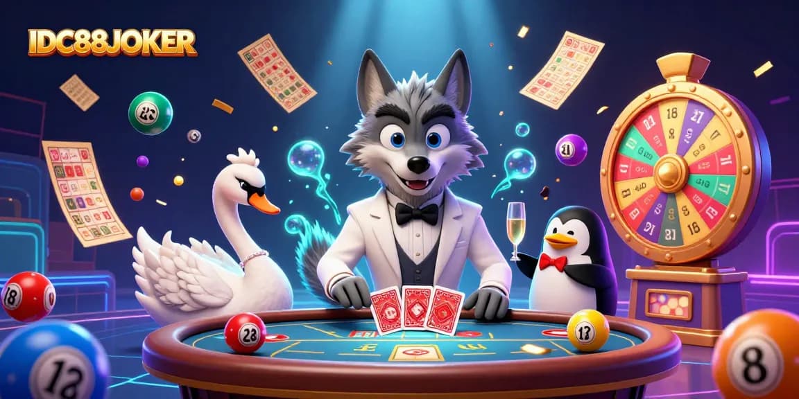 Experience thrilling gameplay with IDC88JOKER's captivating online gaming scene featuring unique characters and dynamic elements.