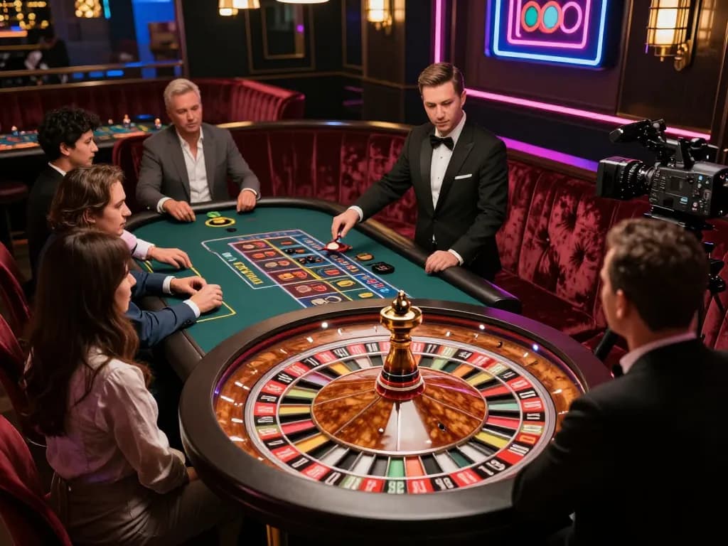 Players engaging in exciting roulette gameplay at 789bet casino, showcasing an authentic high-stakes atmosphere.