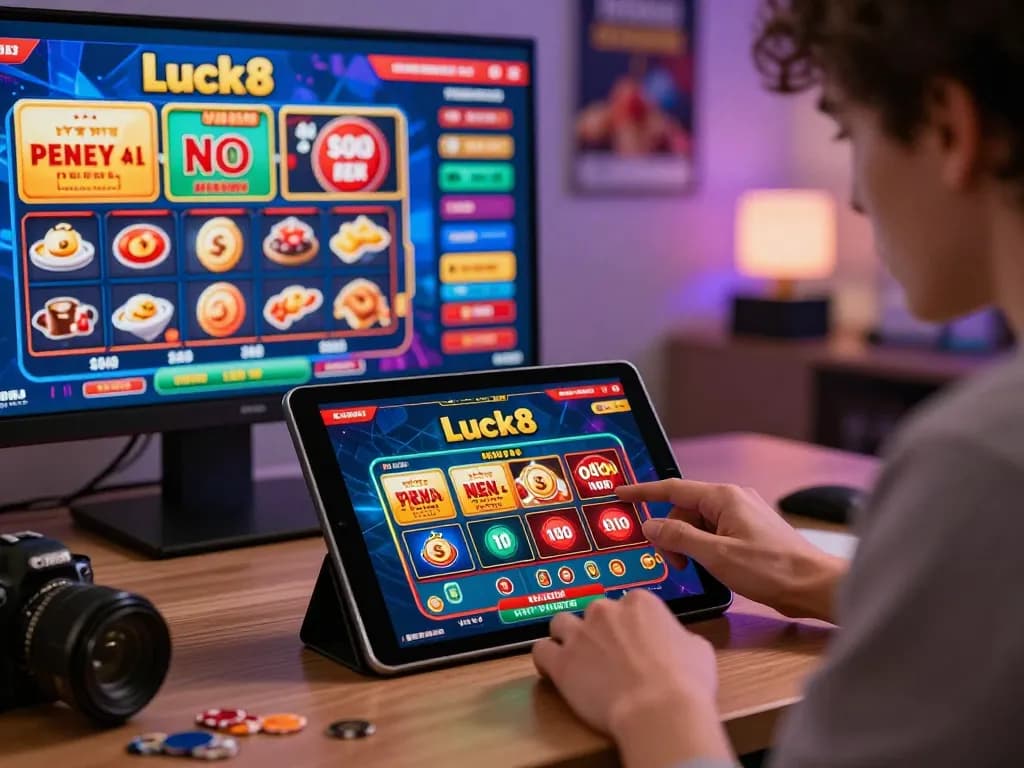 Engaging gaming experience on https://luck8g.net showcasing vibrant graphics and user interaction.
