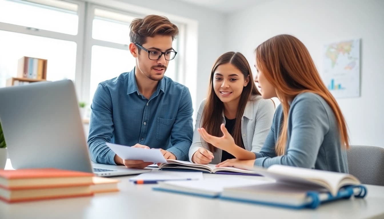 Enhance your TOEFL preparation with expert help in a modern learning space.