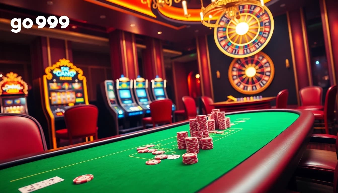 Players enjoying exciting games at go99 casino, featuring poker, slots, and roulette.
