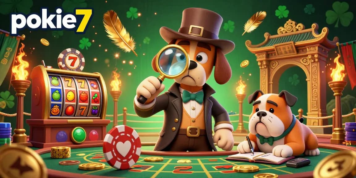 Engage with pokie7's thrilling slots in a vibrant 3D casino world filled with golden treasures.