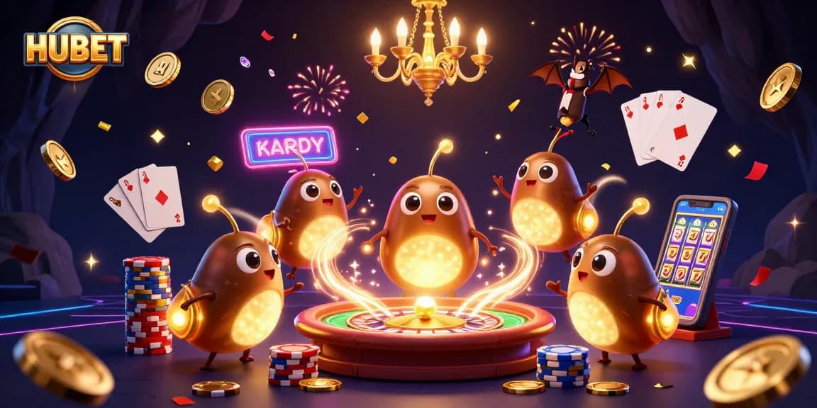 Experience exciting gameplay at HUBET with lively glowworms and sparkling treasures.