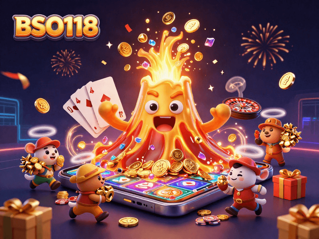 Engage with BSO118: a winning thrill ride through 3D slot adventures amidst treasure eruption.
