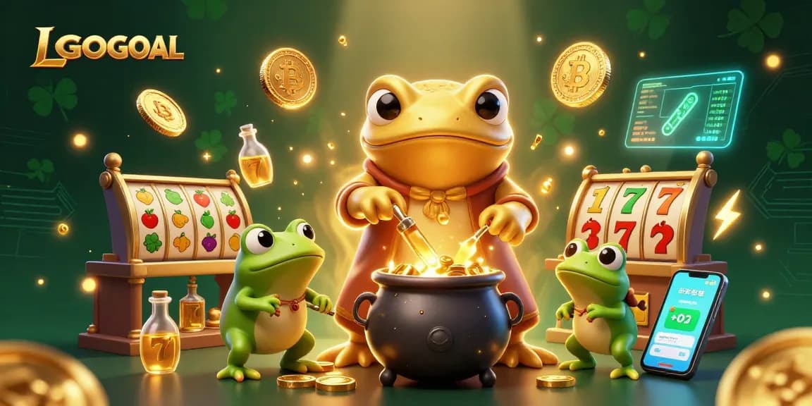 Experience the magic of LGOGOAL with an enchanting casino scene filled with golden treasures.