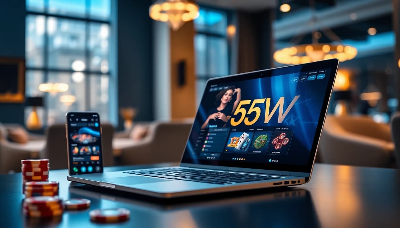 55VV online betting platform showcasing professional gaming interface and mobile access.