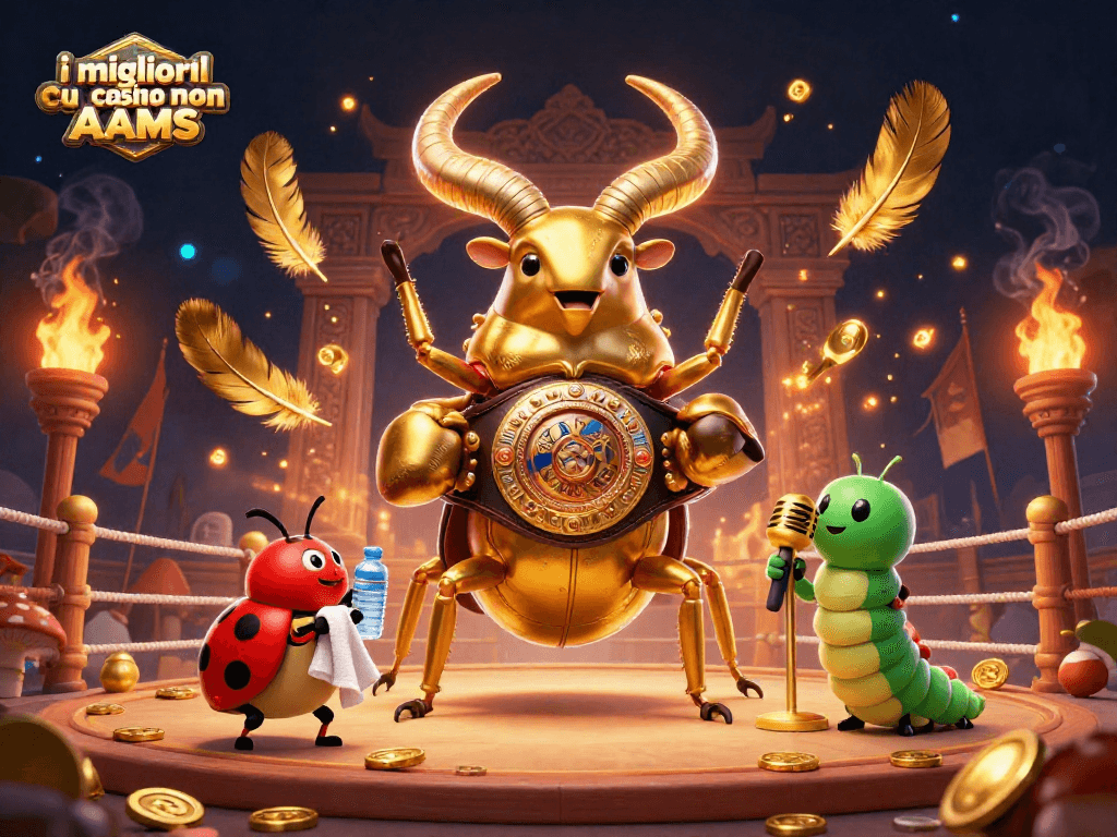 Immagine delle avventure nei migliori casino non AAMS, con elementi di gioco e personaggi animati.