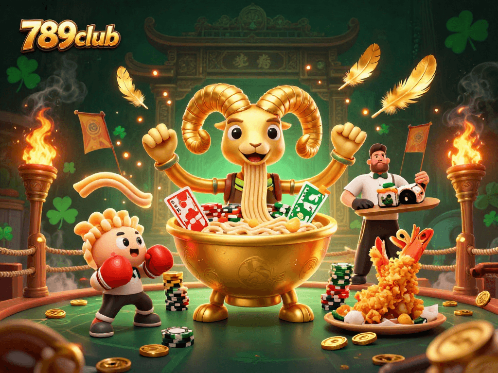 Tham gia các trò chơi tại 789club với những hình ảnh hấp dẫn và nhân vật độc đáo trong không gian casino sôi động.