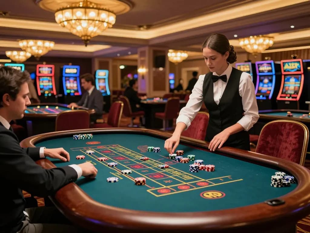 Players engaging at the roulette table while experiencing the excitement of MM88 casino.