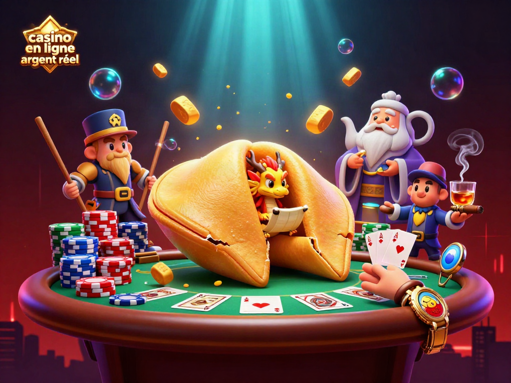 Gagnez au casino en ligne argent réel avec cette illustration immersive d'une scène magique.