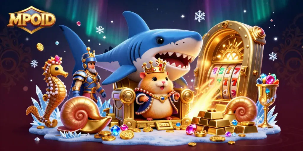 MPOID presents the ultimate online slots adventure with a fierce hamster king and luxurious treasures