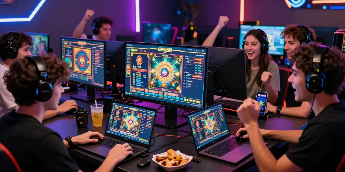 Players enjoying engaging games on HAYWIN platform in an energetic gaming environment.