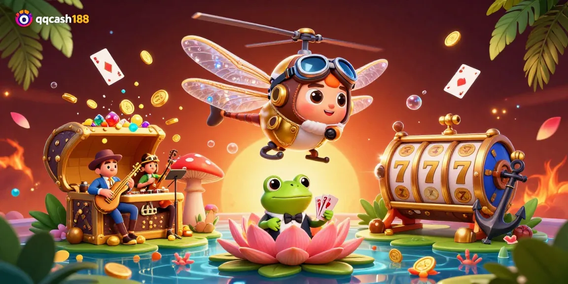 Join the thrill of qqcash188 as the dragonfly pilot navigates the vibrant casino gaming scene.