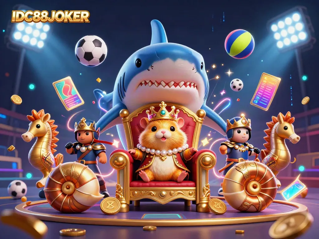 Experience the dynamic gaming world of IDC88JOKER with lively sport-themed visuals.