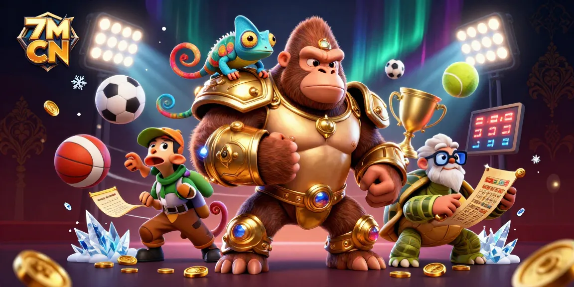 Engage with 7M CN as the powerful gorilla king, nimble chameleon, and wise tortoise navigate dynamic sports betting.