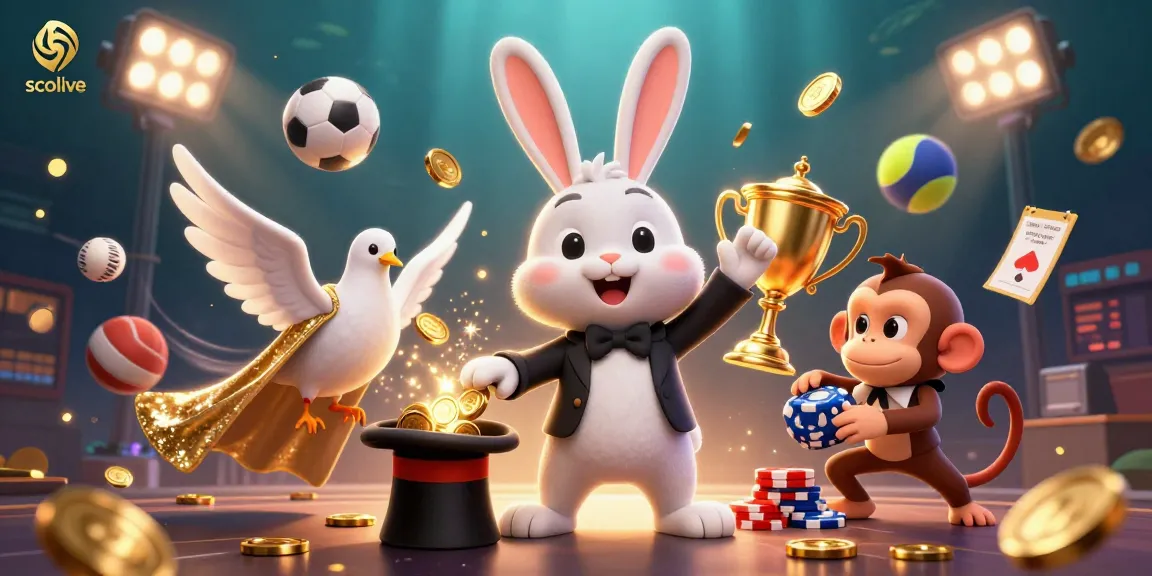 Join Socolive's exciting game with a magician rabbit pulling golden coins in a vibrant casino theme.