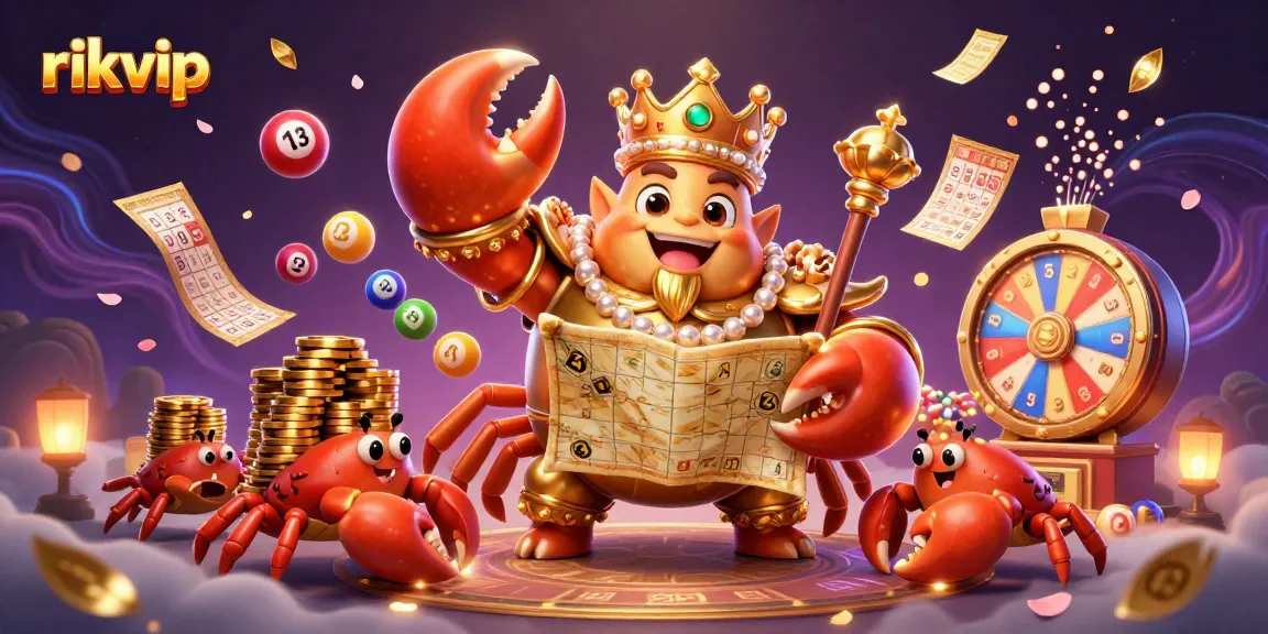 Experience the excitement at rikvip with a vibrant 3D casino illustration full of dynamic casino elements.