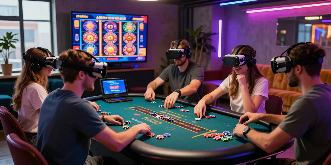 Experience the thrill of credit card casinos UK with friends in a vibrant gaming environment.