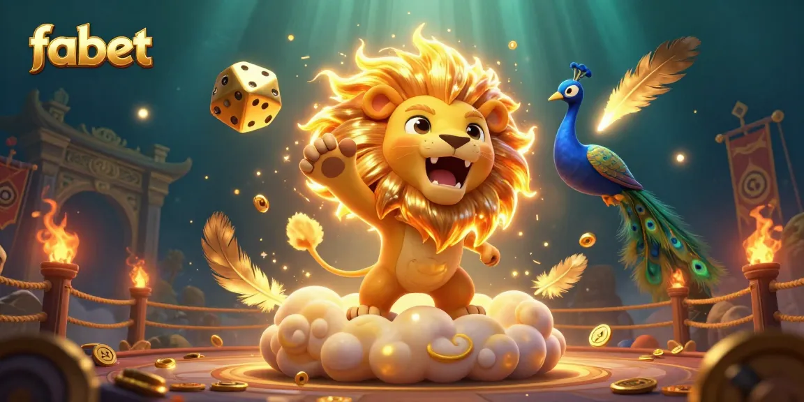 Experience vibrant gaming excitement with fabet in this dynamic casino-themed illustration.