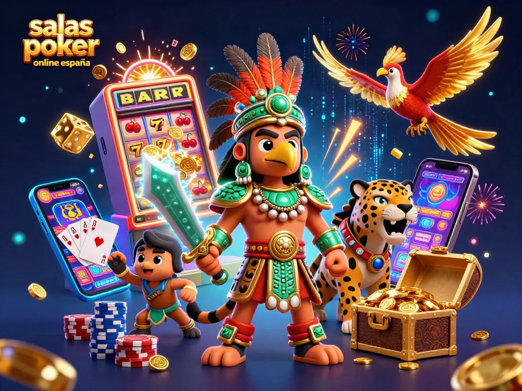 Descubre las mejores salas de póker online en España con dinámicas emocionantes y coloridos elementos de juego.