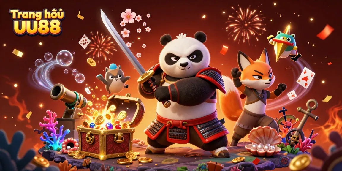 Experience thrilling wins with Trang chủ uu88's vibrant casino world, featuring dynamic characters and game elements.