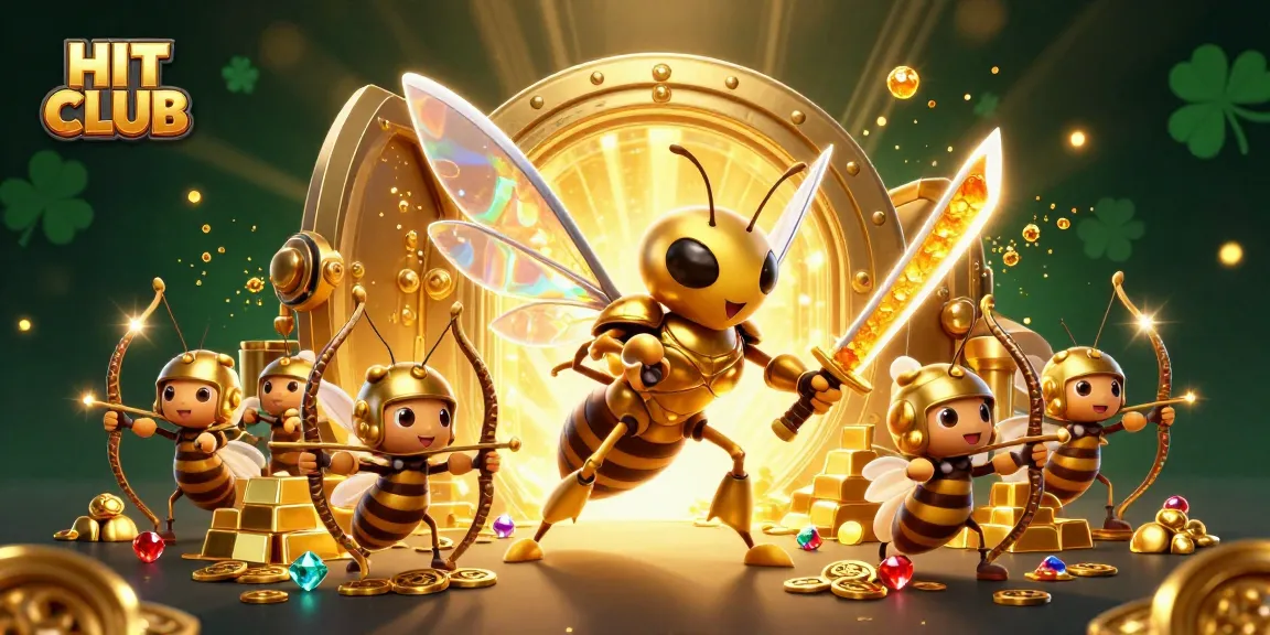 Experience thrilling gameplay at HIT CLUB with golden treasures and dynamic characters.