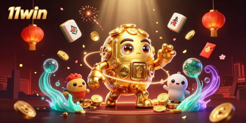 Play and win with 11win's thrilling casino experience and golden golem character!