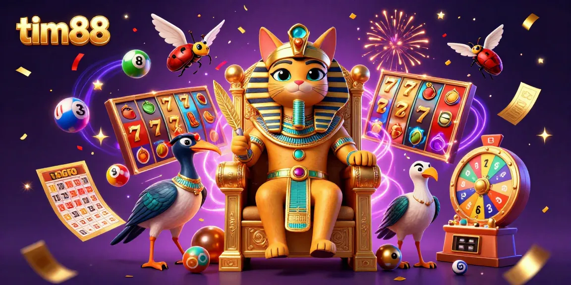 Experience thrilling gaming with tim88, featuring a vibrant casino scene and enchanting characters.
