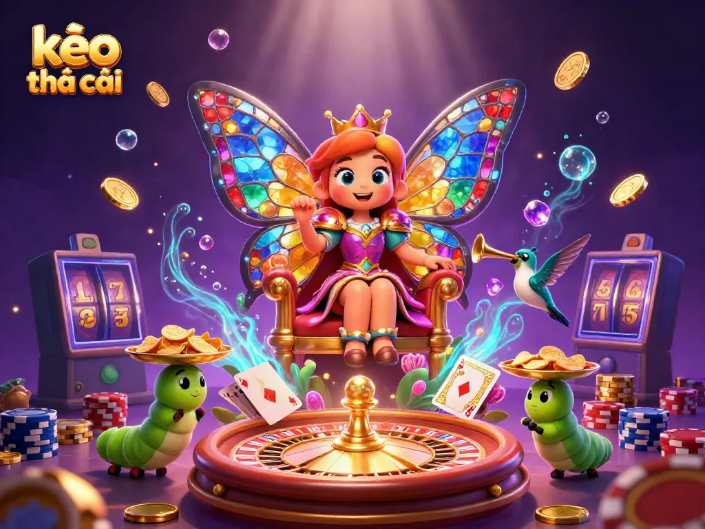 Engage with kèo nhà cái through vibrant 3D illustration of sports betting and casinos.
