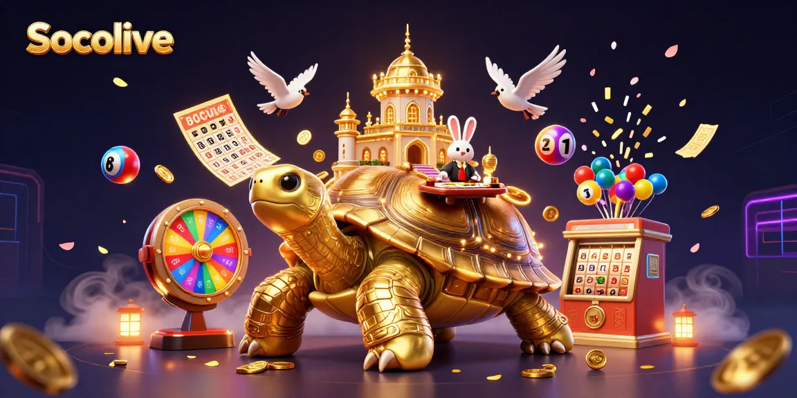 Experience the excitement of Socolive with a live dealer at a vibrant casino scene filled with dynamic elements.