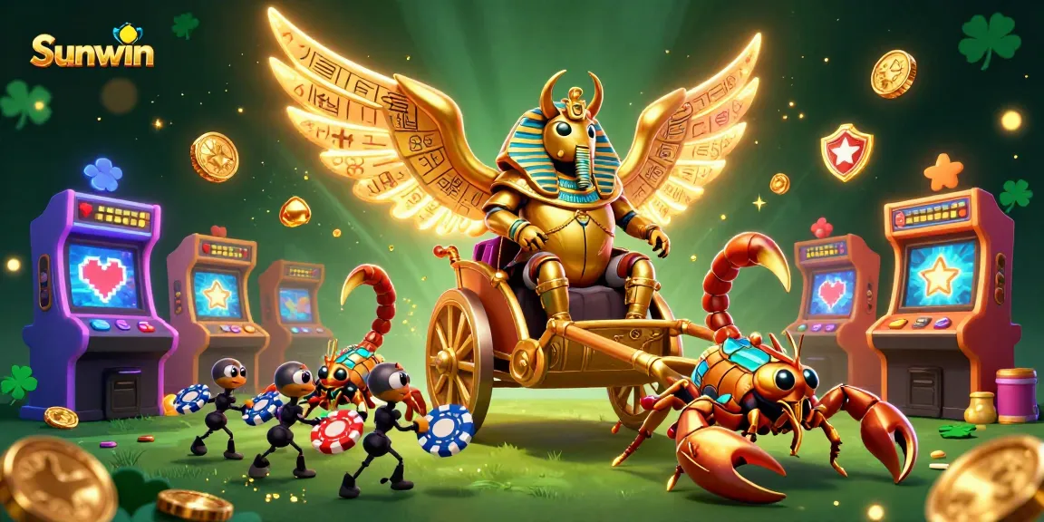 Engage in the exciting world of Sunwin casino adventures featuring vibrant characters and rich gaming elements.