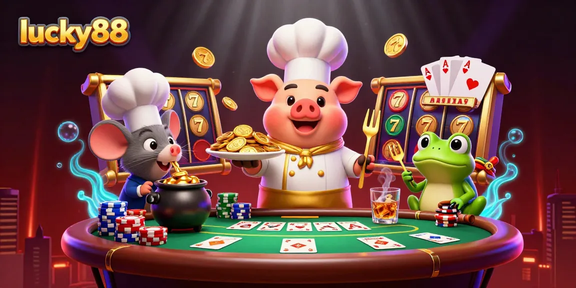 Experience winning with lucky88 slots packed with vibrant characters and gold coins.