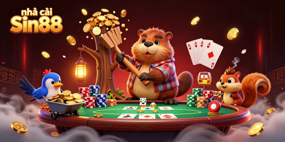 Join nhà cái Sin88 for thrilling poker action in a vibrant 3D casino adventure!