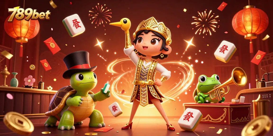 Spin the reels at 789bet with vibrant 3D gaming elements and characters celebrating