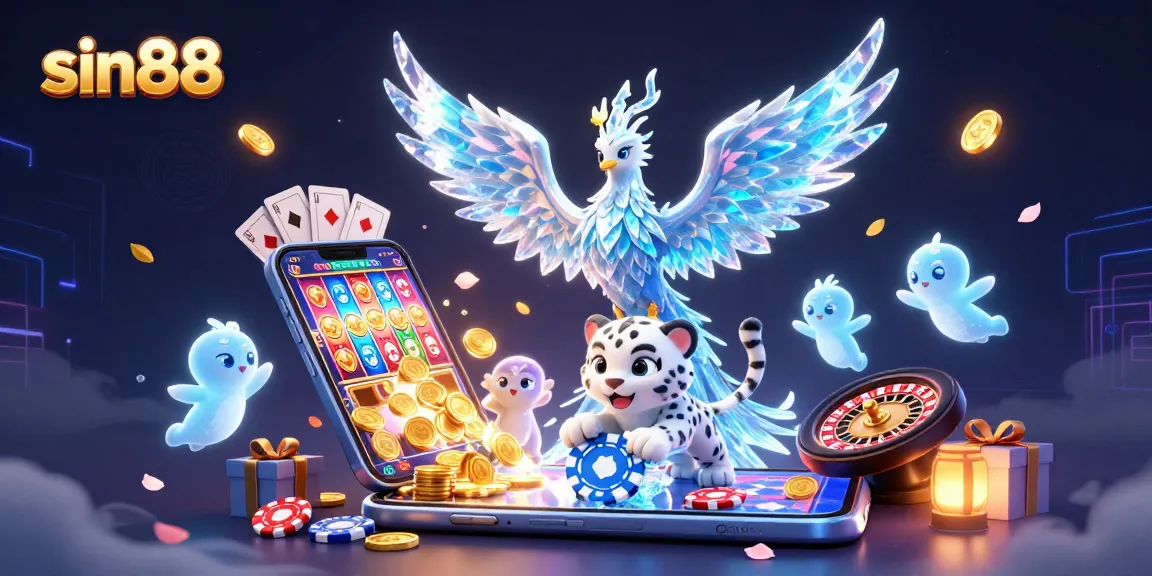 Experience thrilling gameplay with sin88 in a vibrant casino environment featuring playful characters and vivid game elements.