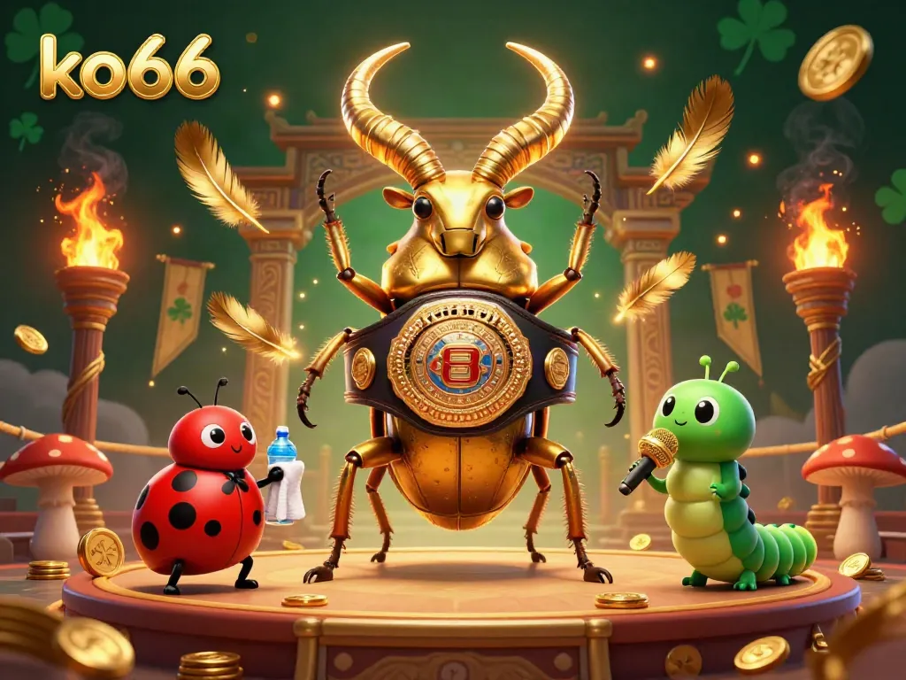 Experience thrilling gameplay with ko66 in this captivating 3D illustration featuring vibrant casino elements.