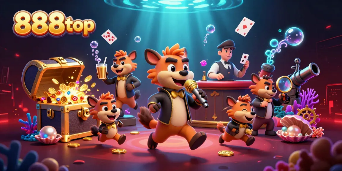 Engage with the vibrant 888top comedy casino scene showing hyenas in dynamic action.