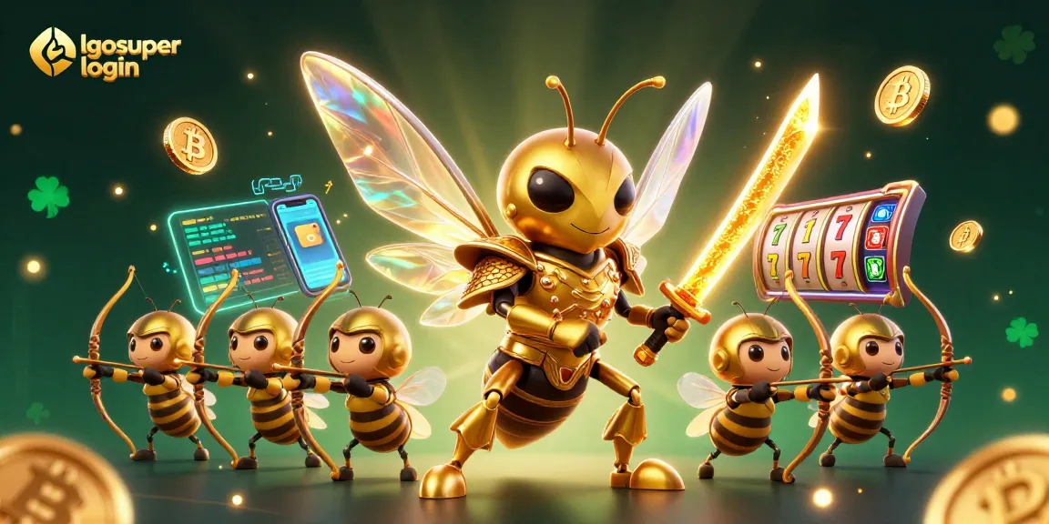 Experience lgosuper login excitement with vibrant 3D casino elements and characters.
