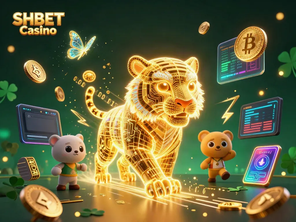 Experience exciting gameplay at SHBET Casino with vibrant digital aesthetics and immersive elements.