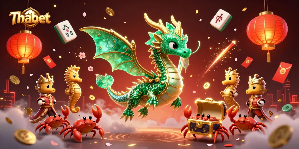 Thabet's vibrant sea dragon and treasures illustrate a thrilling gaming adventure in the online casino world.