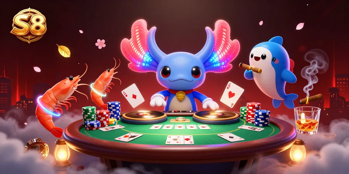 Experience thrilling action at S 8's vibrant casino with dynamic characters and gaming excitement.